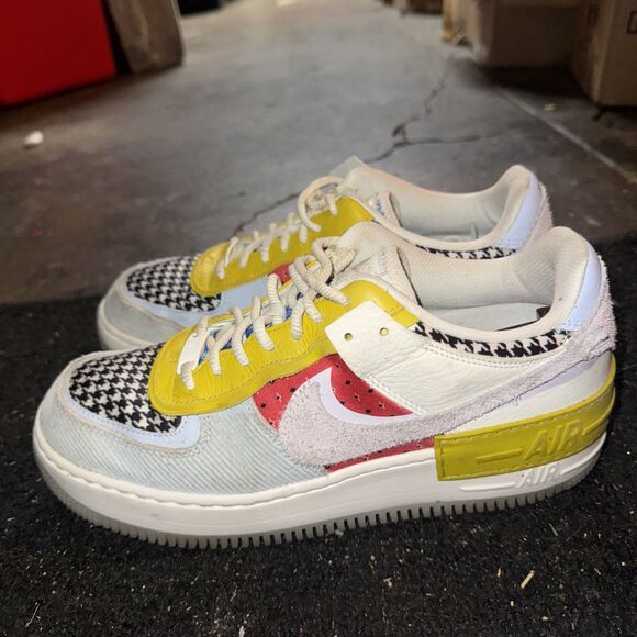 Nike Air Force 1 Shadow Patchwork Hydrogen Blue -Womens Sz 11 DM8076-100 - Picture 3 of 7